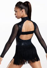 Load image into Gallery viewer, Sequins fringe open back dress - LC