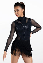 Load image into Gallery viewer, Sequins fringe open back dress - LC