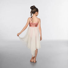 Load image into Gallery viewer, 1st Position Sequin Feather Dip Hemmed Lyrical Dress - XLC size 12