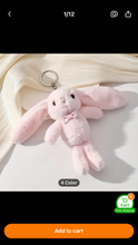 Load image into Gallery viewer, Bunny Keyring 3 colours
