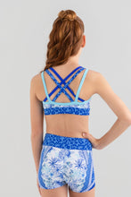 Load image into Gallery viewer, Sylvia P - Bettina Blue Crop Top
