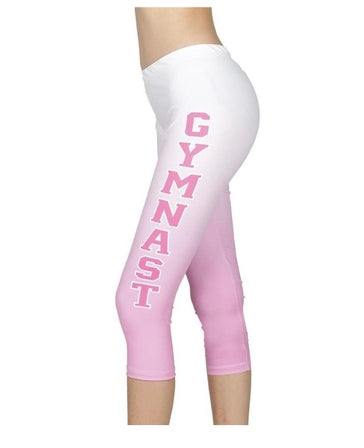 Pink Ombre; gymnast leggings