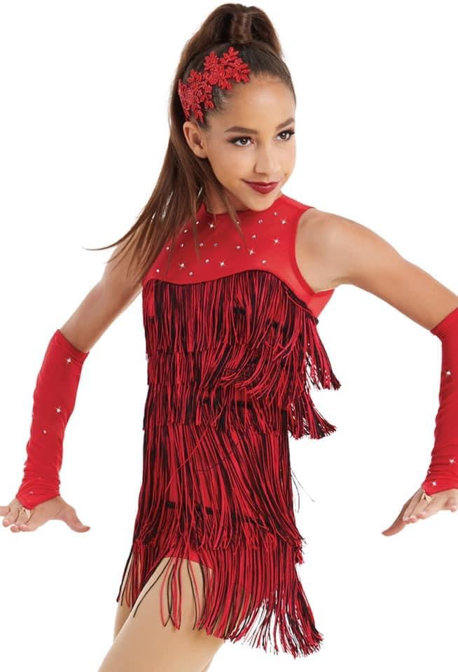 Red Fringe Dress -MA