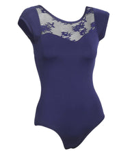 Load image into Gallery viewer, Navy Lace Leotard
