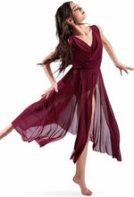 Load image into Gallery viewer, Hire - Wine lyrical/contemporary dress
